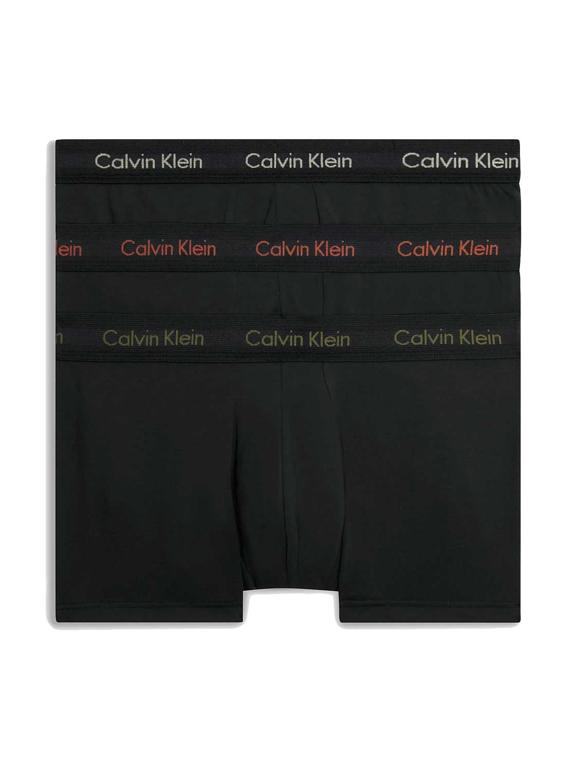 Calvin Klein - 3p Low R. Trunk - Cotton Stretch -