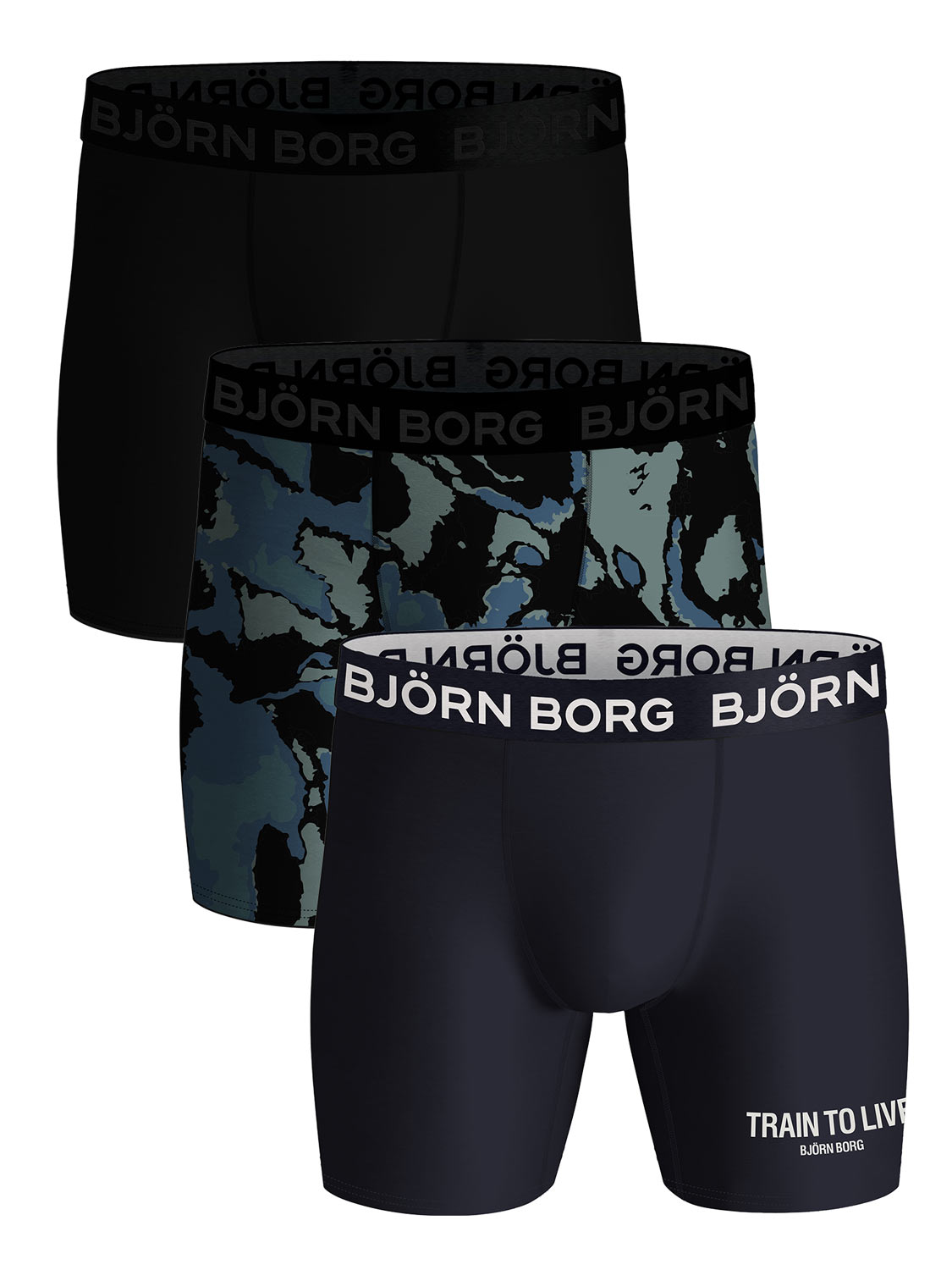 Bjorn Borg 3-Pack heren boxershort - Performance - Camouflage - XXL