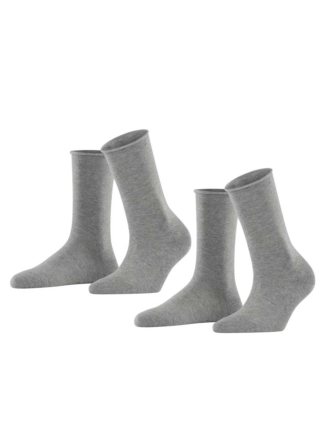 Esprit 2p Socks Basic Pure grijs