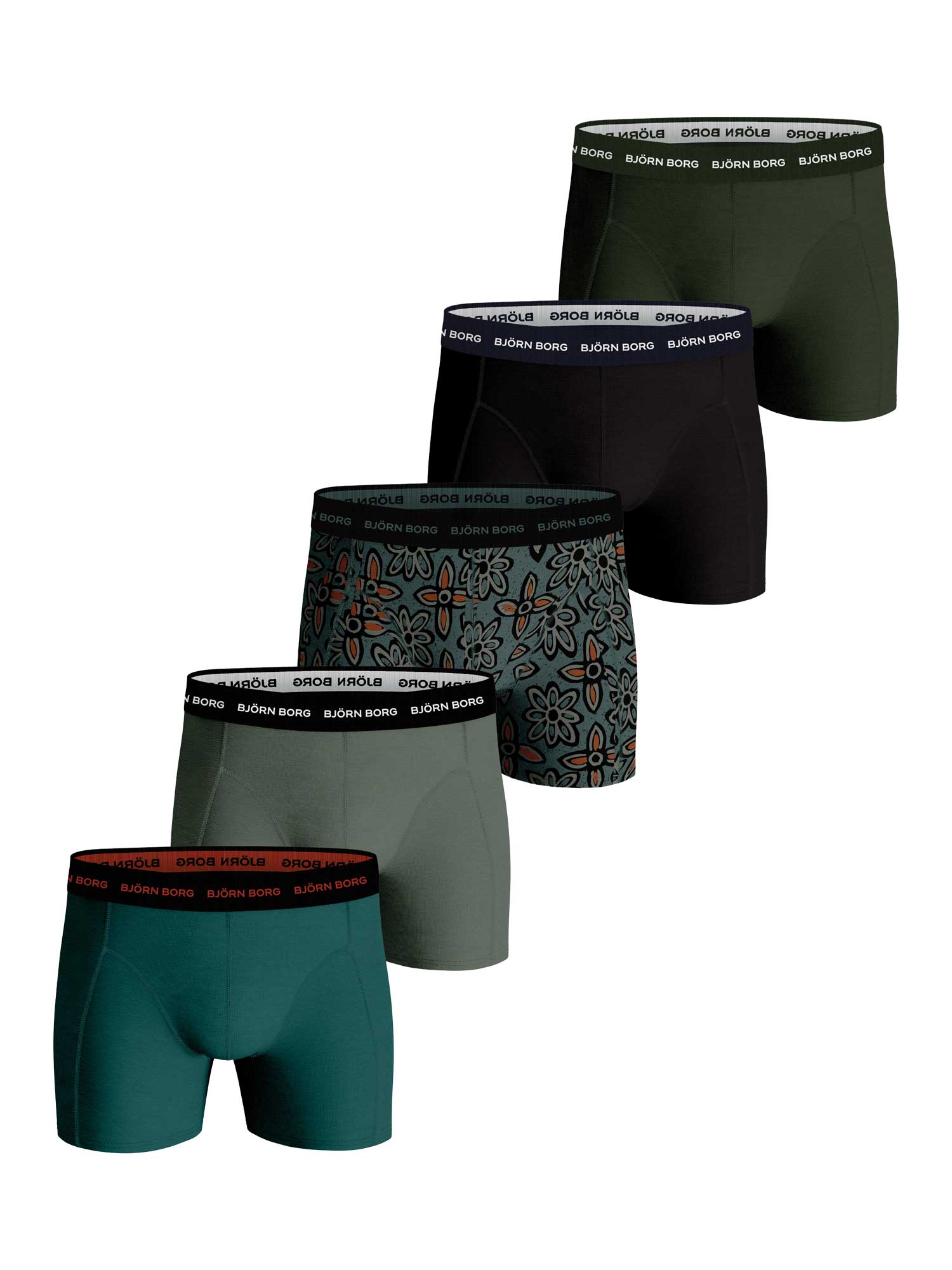 Björn Borg - Ess. Cotton Shorts - 5 pack -