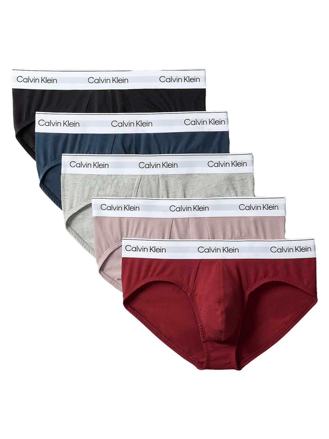 Calvin Klein - 5p Hip Briefs - Cotton Stretch -