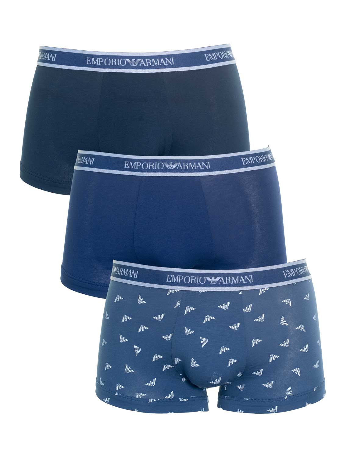 Emporio Armani - Heren - 3-pack Boxershort - Donkerblauw - M