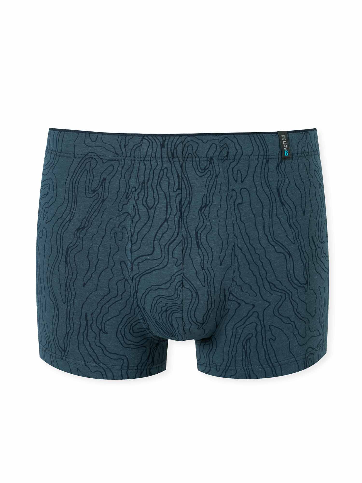 Schiesser - Low Rise Short - Long Life Soft - zwartblauw