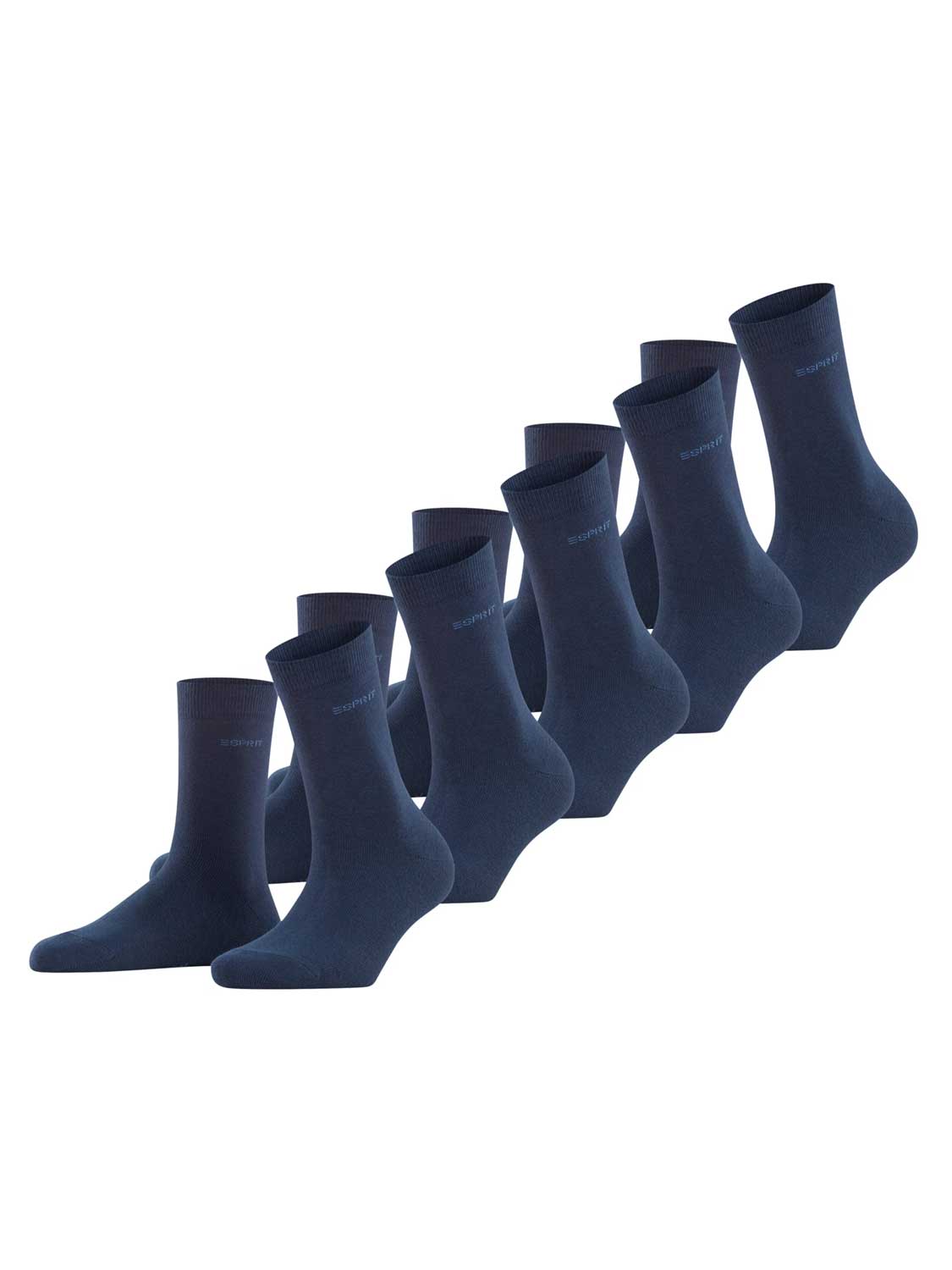 Esprit 5p Socks Solid Women navy