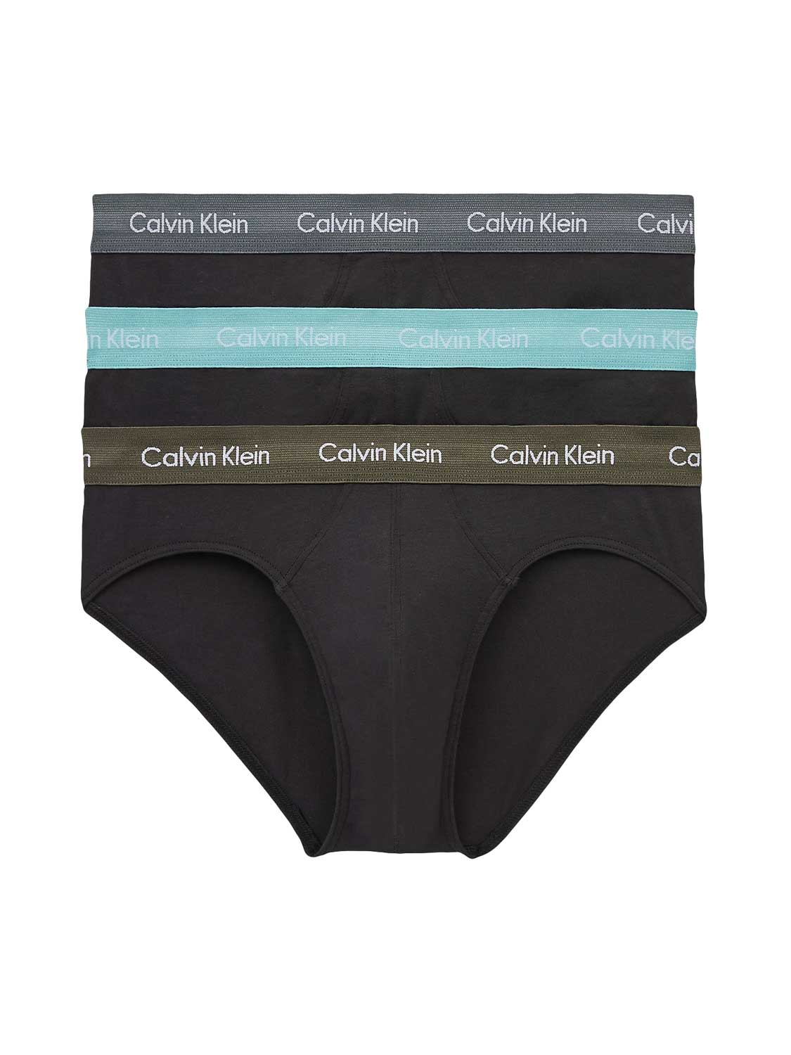 Calvin Klein - 3p Hip Brief - Cotton Stretch -