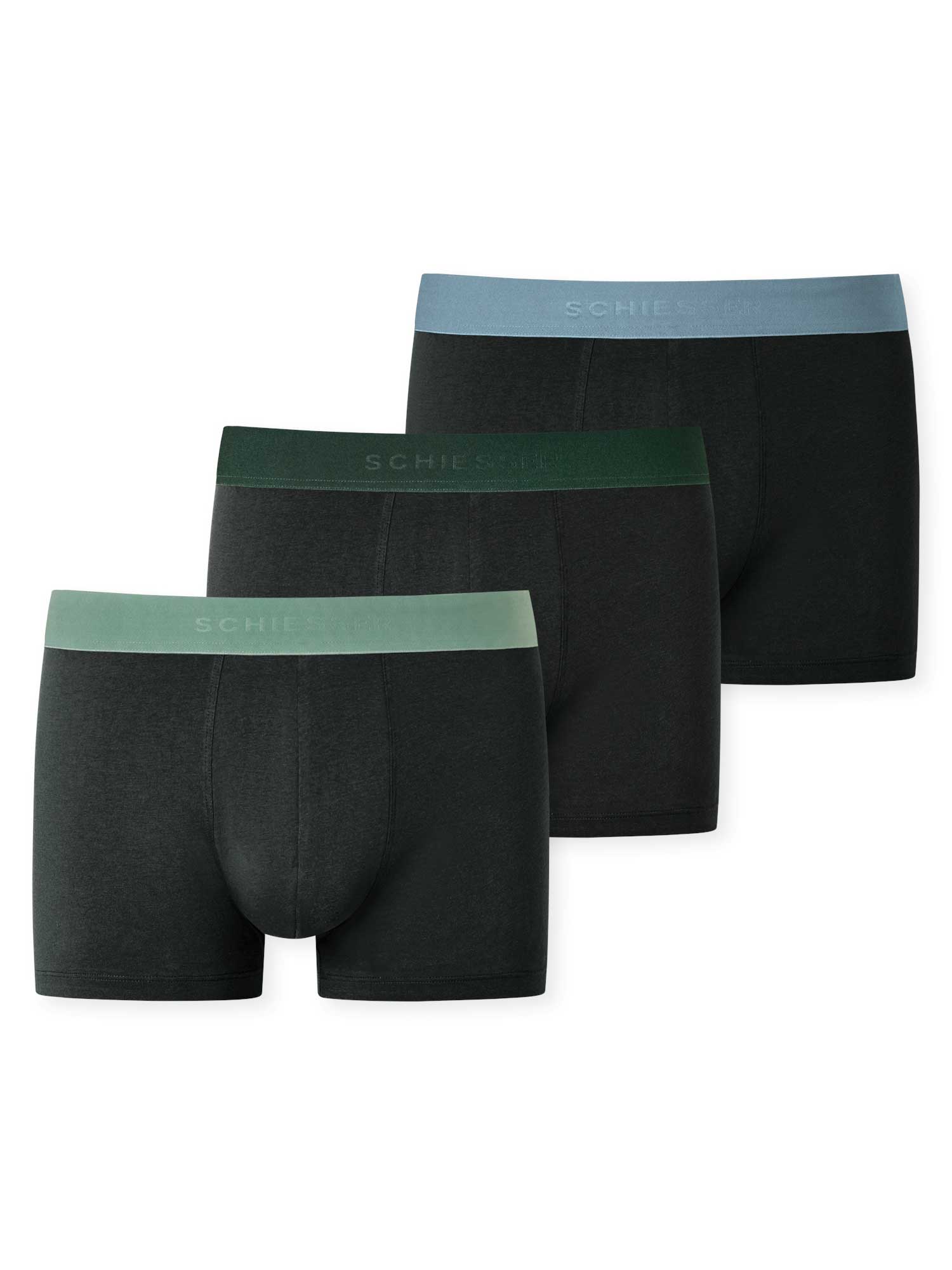 Schiesser 3PACK Shorts 95/5 Organic Heren Onderbroek - Maat L