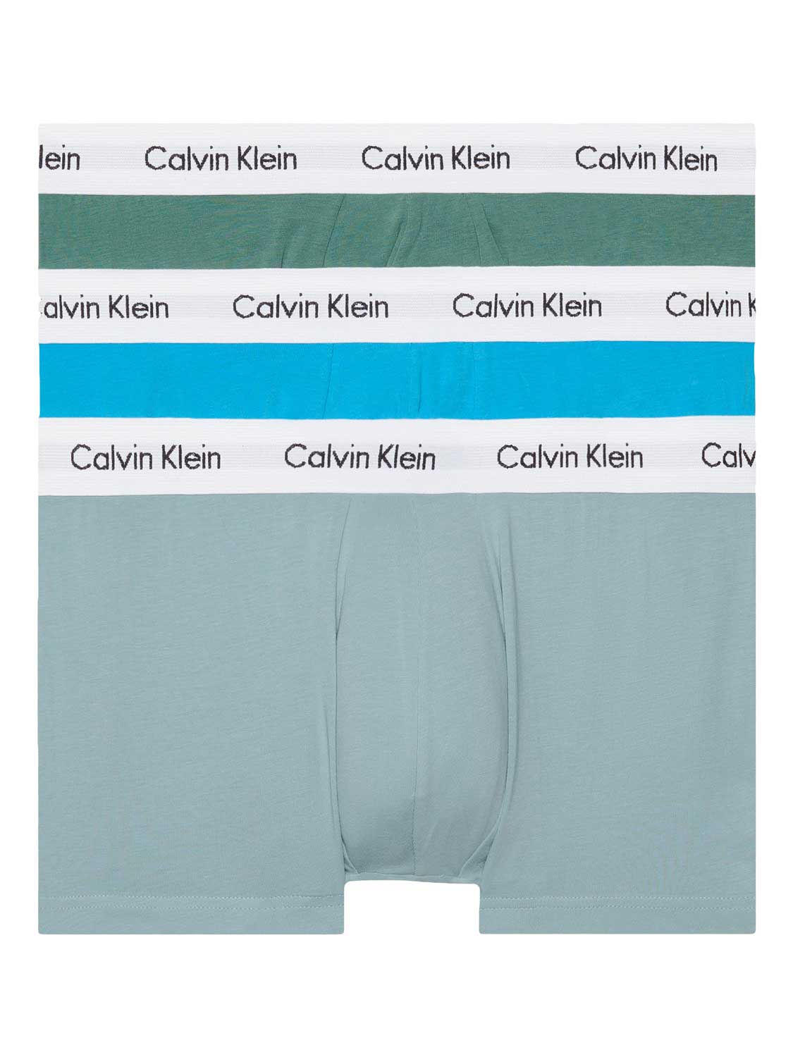 Calvin Klein - 3p Low R. Trunk - Cotton Stretch -