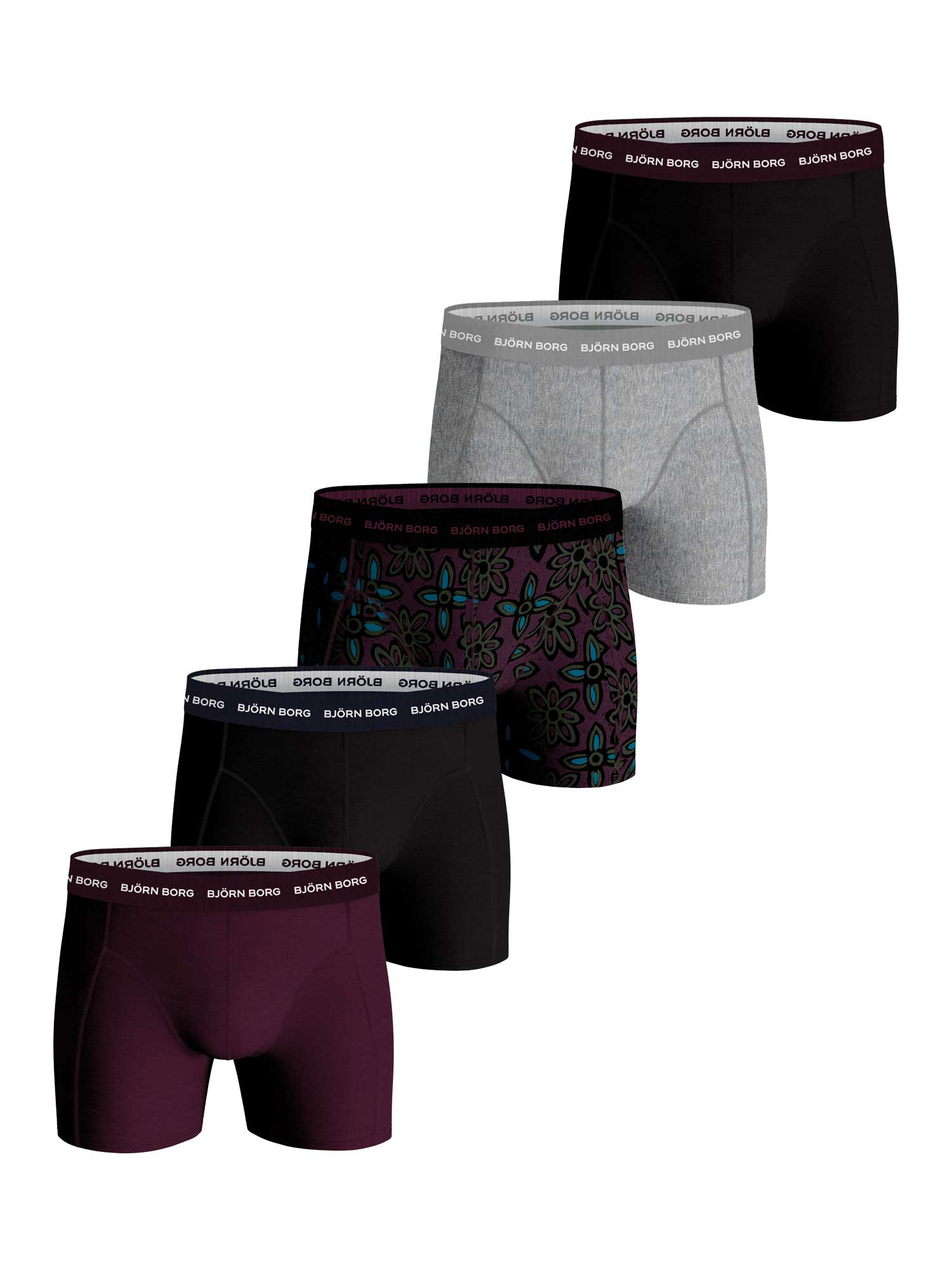 Björn Borg - Ess. Cotton Shorts - 5 pack -