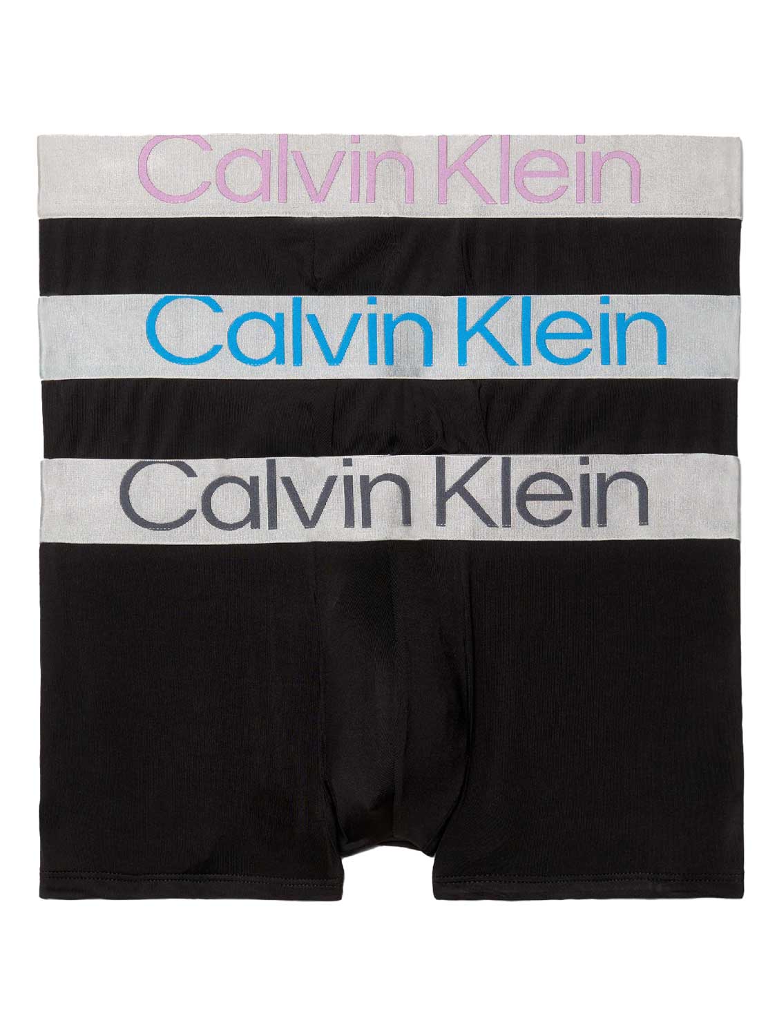 Calvin Klein - 3p Low R. Trunk - Steel Micro -