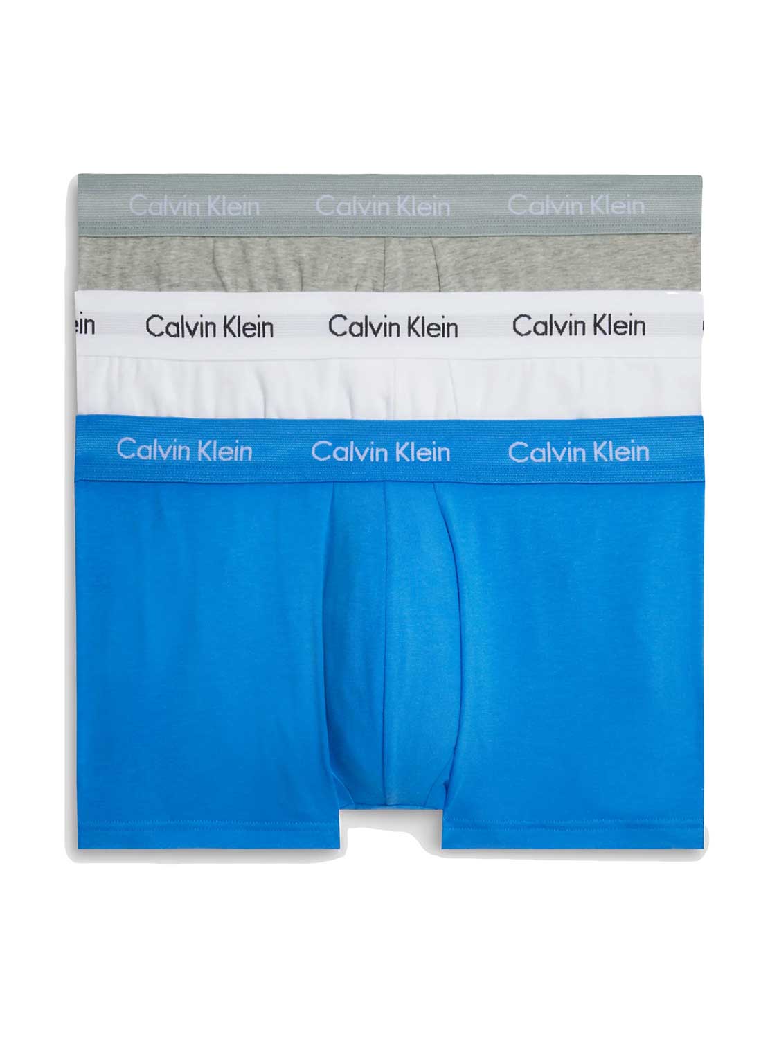 Calvin Klein - 3p Low R Trunk - Cotton Stretch -