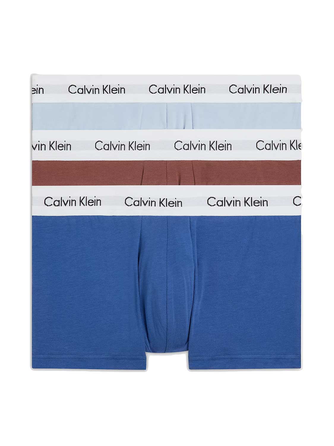 Calvin Klein - 3p Low R. Trunk - Cotton Stretch -