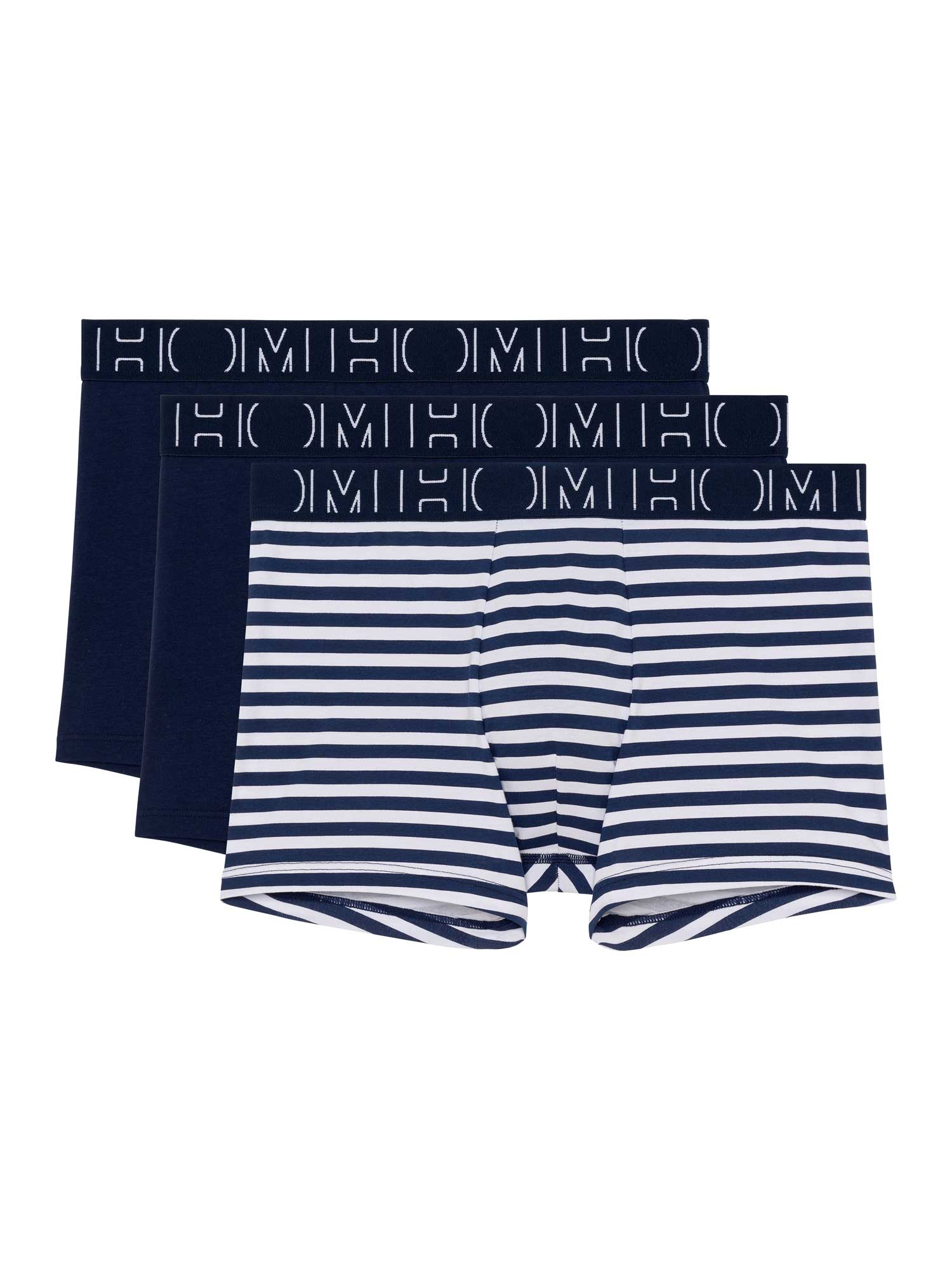 HOM - Christofer #2 Boxer briefs 3p - Navy print/Navy/Navy - mannen - S