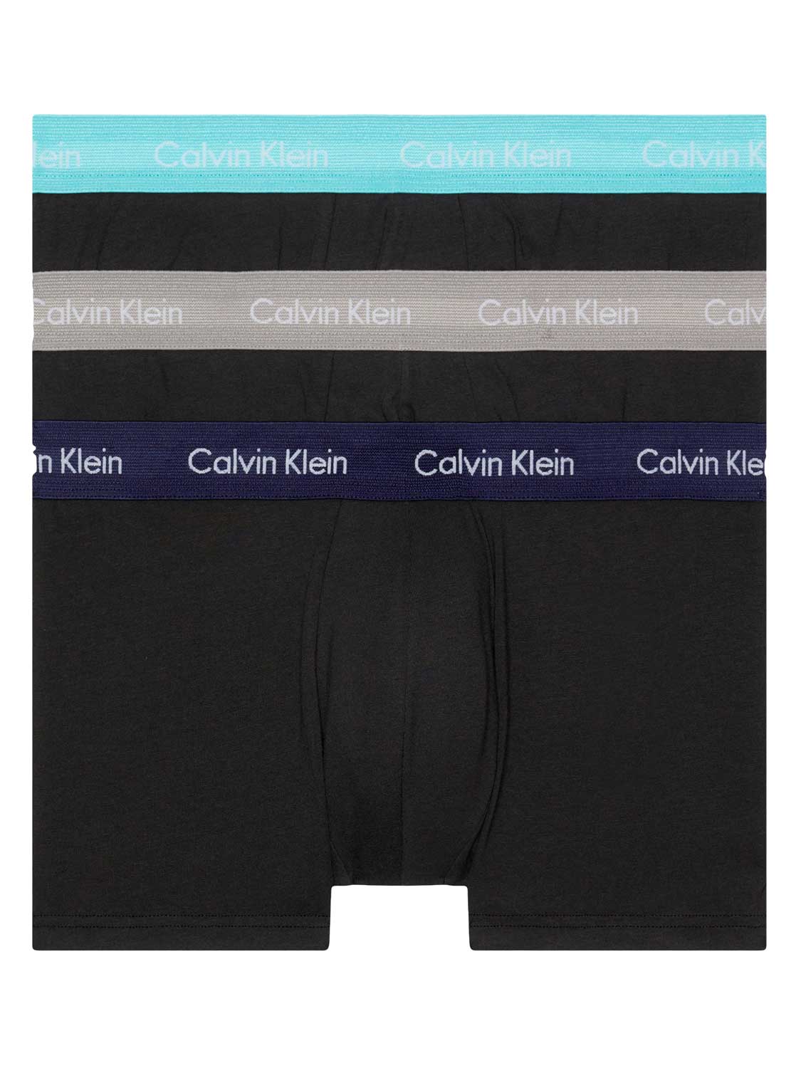 Calvin Klein - 3p Low R. Trunk - Cotton Stretch -