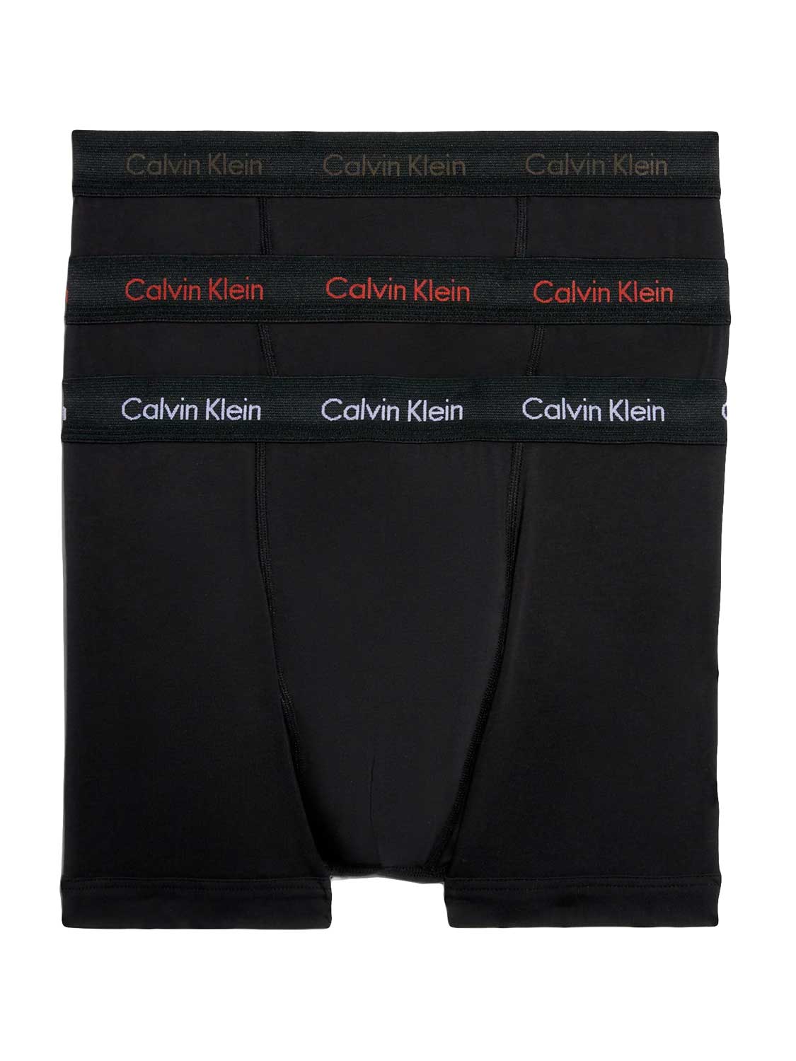 Calvin Klein - Heren - 3-Pack Trunk - B-PWR PLM, FUSC BRY, ELEMENT HTR WB - S