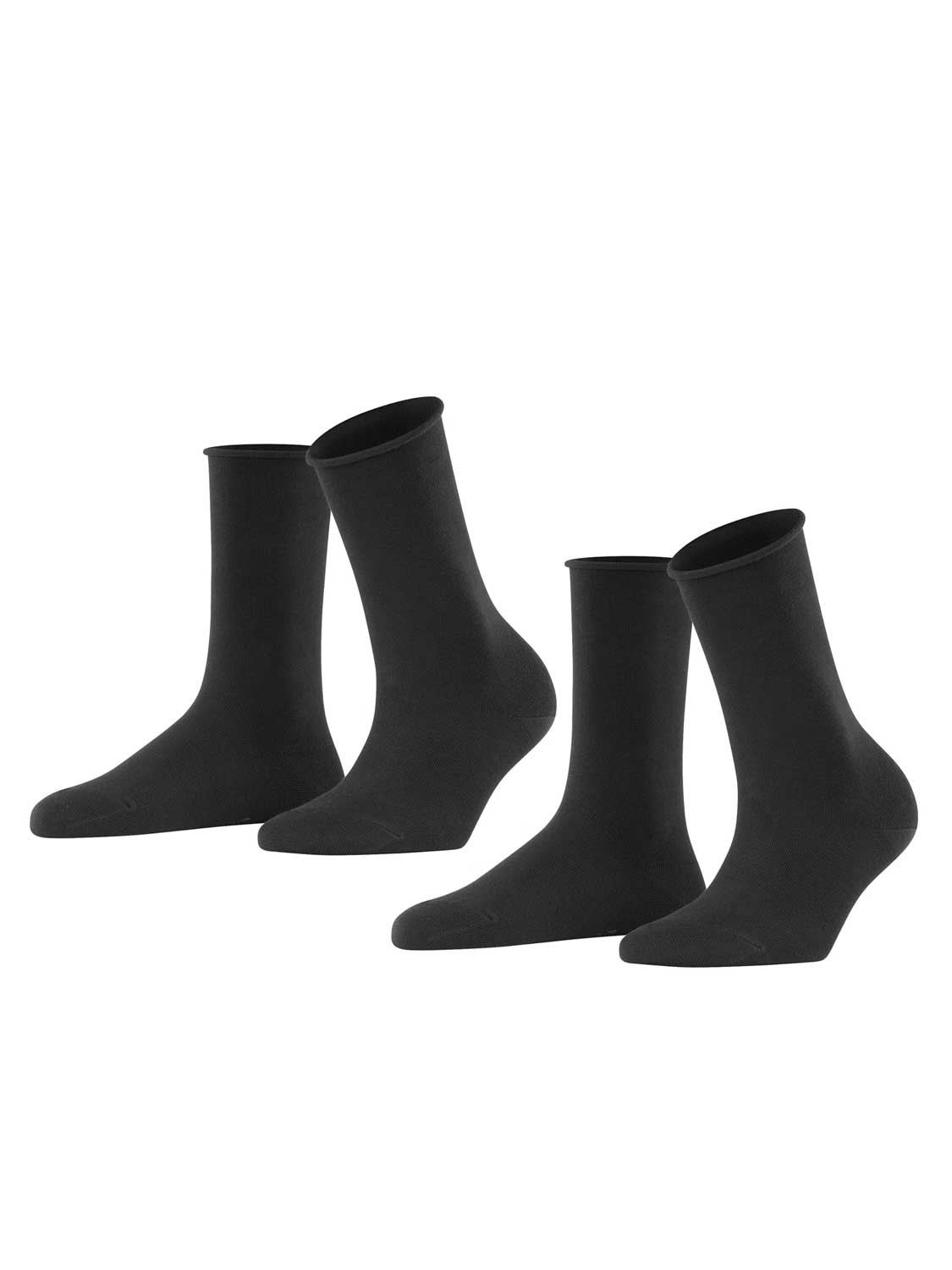 Esprit 2p Socks Basic Pure zwart