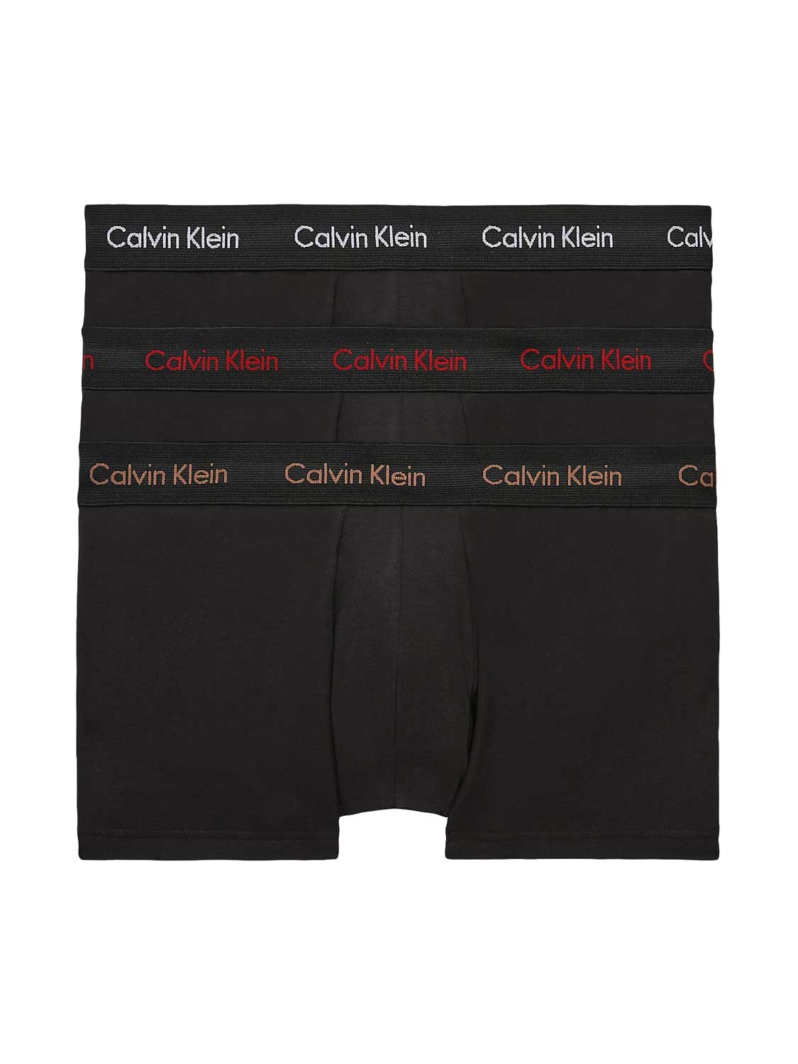 Calvin Klein - 3p Low Rise Trunk - Cotton Stretch -