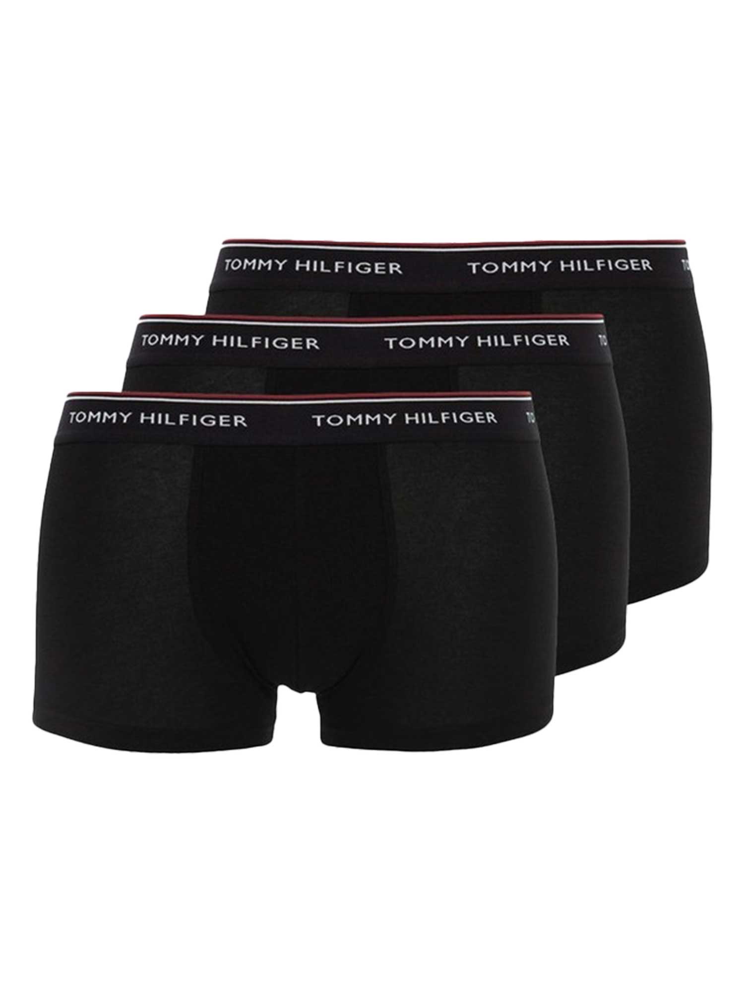 Tommy Hilfiger - Heren Onderbroeken 3-Pack Trunks Zwart - Zwart - Maat M