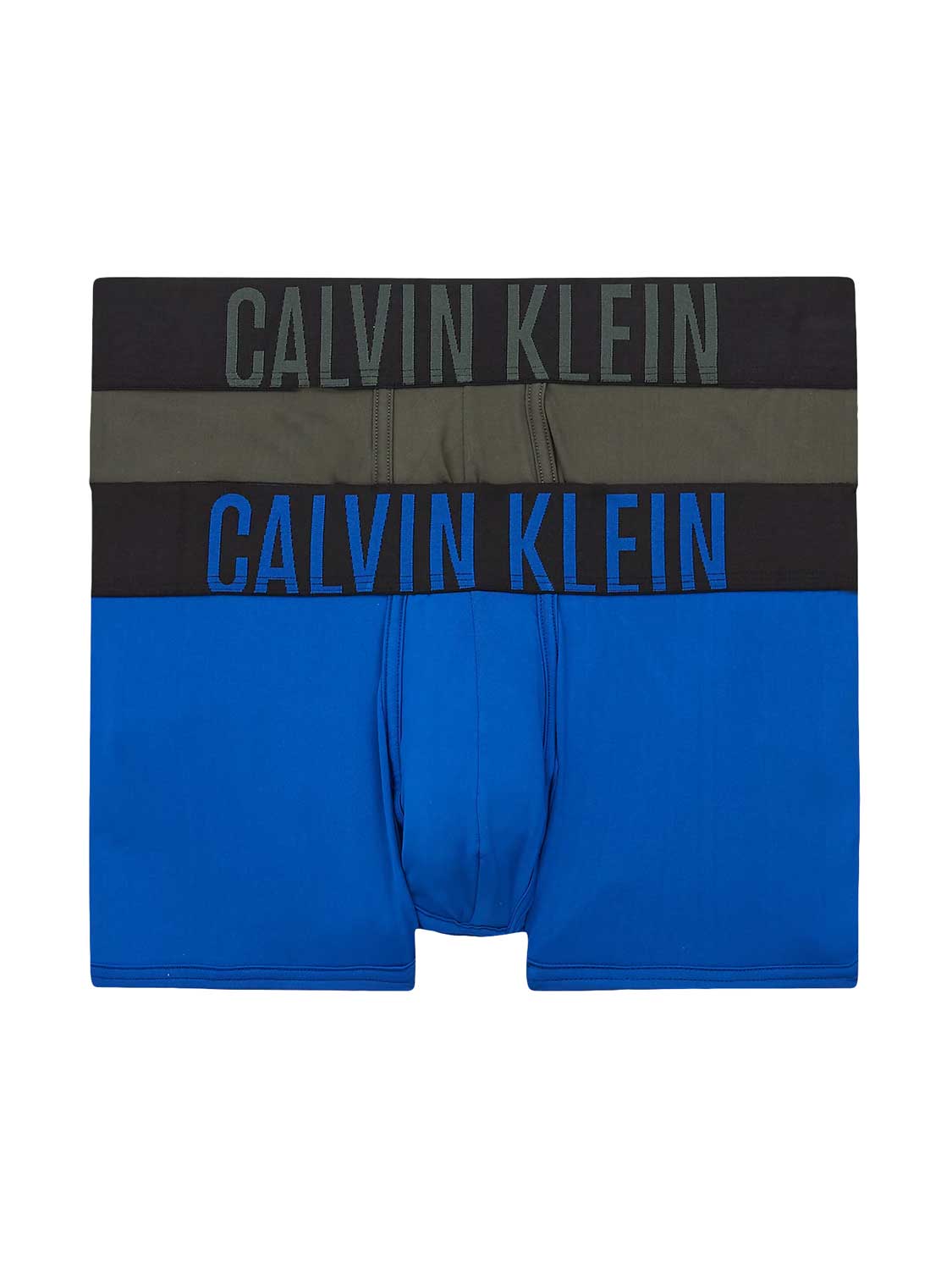 Calvin Klein intense power 2P low rise microfiber trunks blauw & groen - XL