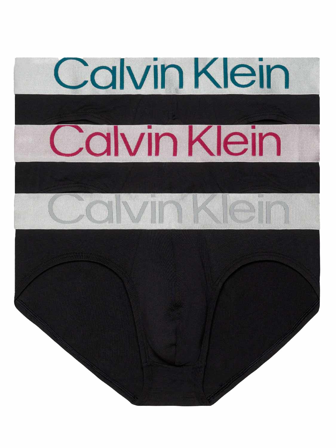 Calvin Klein - 3p Hipbrief - Steel Cotton -