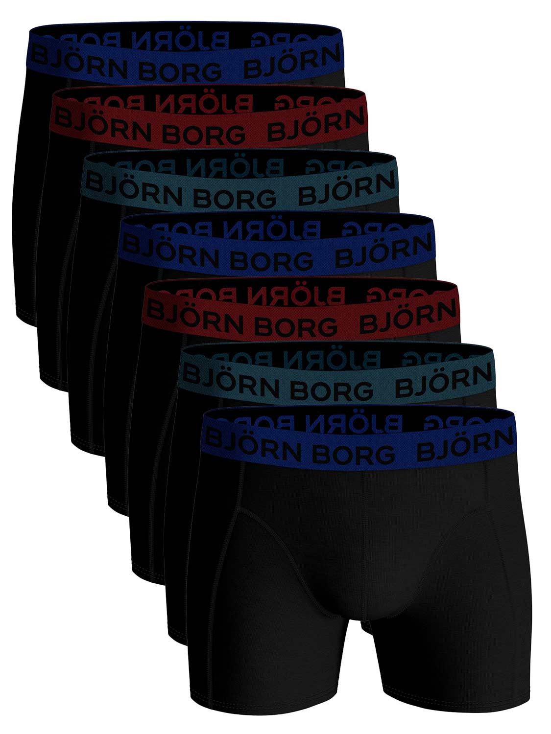 Bjorn Borg 7-pack heren boxershort - All Black - M - Zwart
